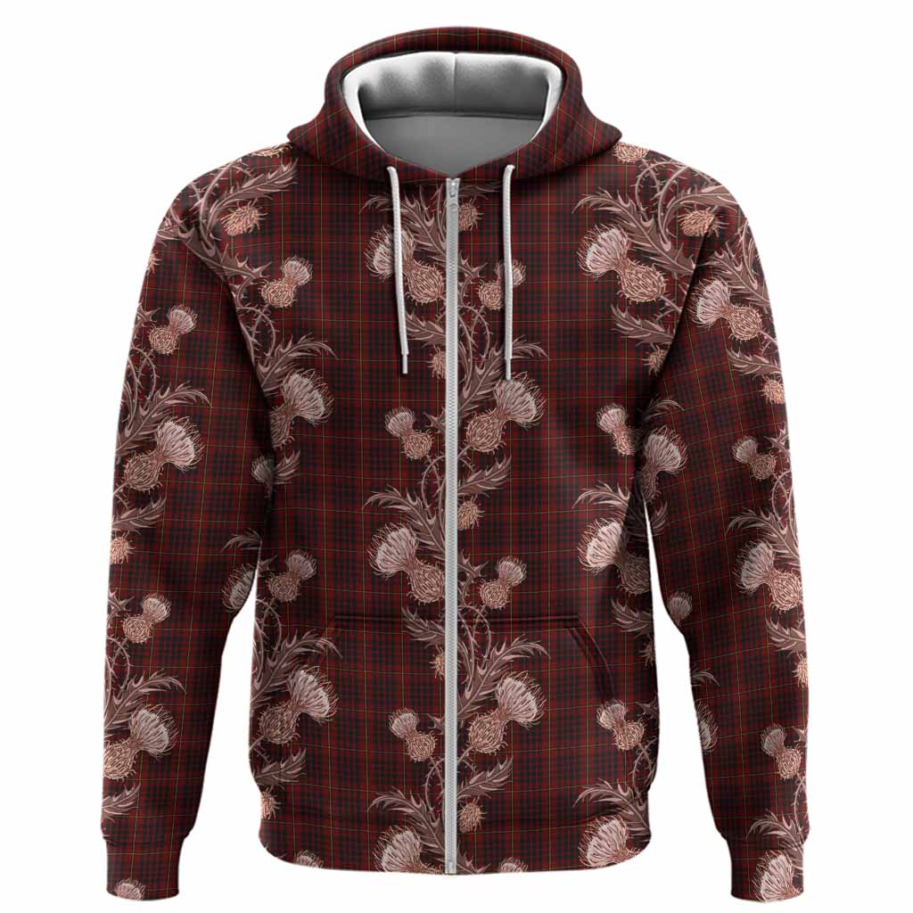 MacIan (McIan) Tartan Hoodie Seamless Scottish Thistle Flowers
