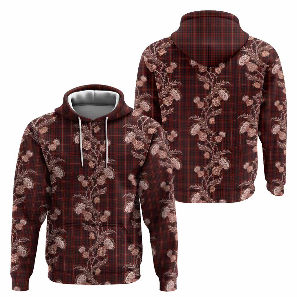 MacIan (McIan) Tartan Hoodie Seamless Scottish Thistle Flowers