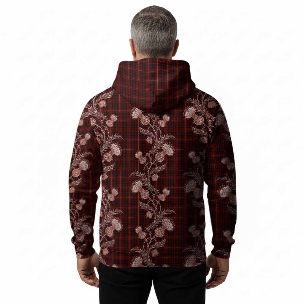 MacIan (McIan) Tartan Hoodie Seamless Scottish Thistle Flowers
