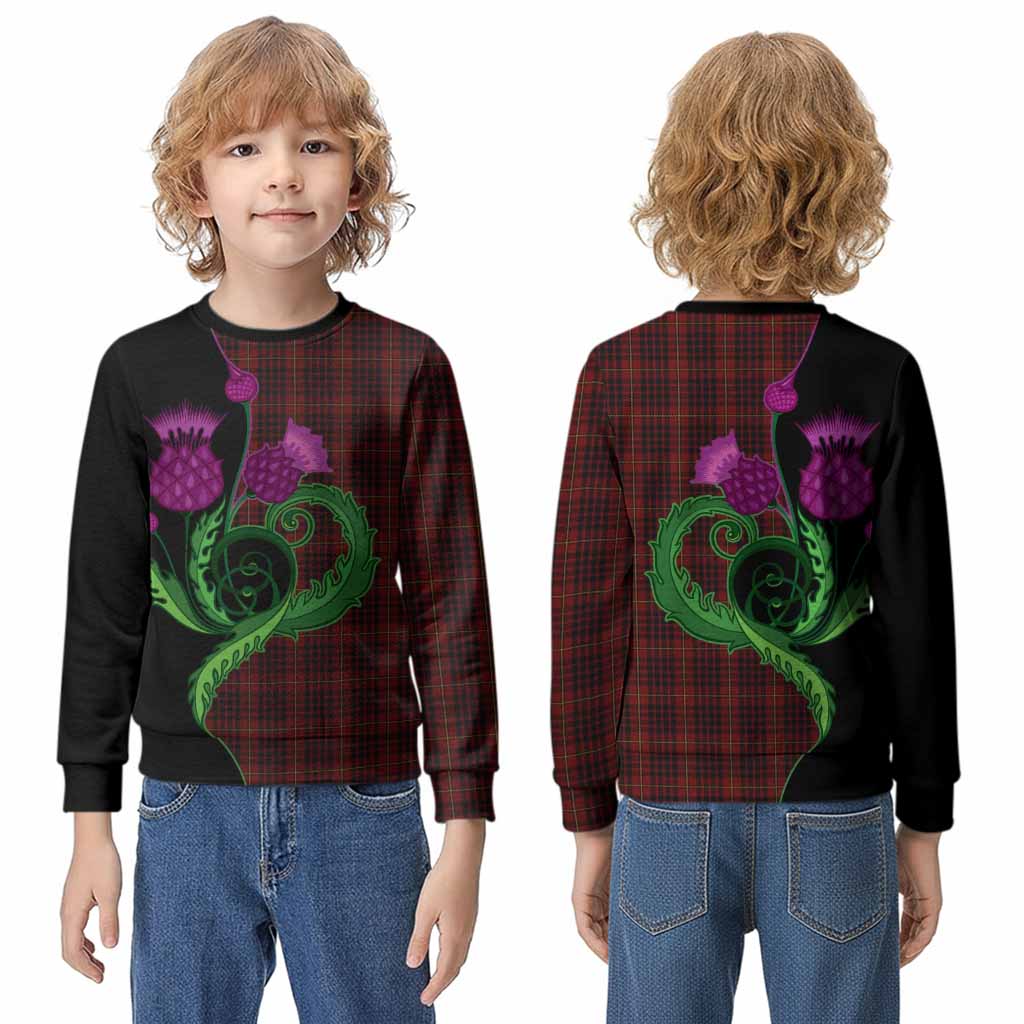 MacIan (McIan) Tartan Kid Knitted Sweatshirt Traditional Scottish Thistle