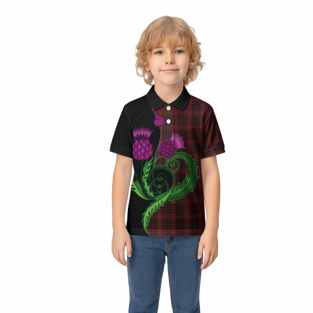 MacIan (McIan) Tartan Kid Polo Shirt Traditional Scottish Thistle