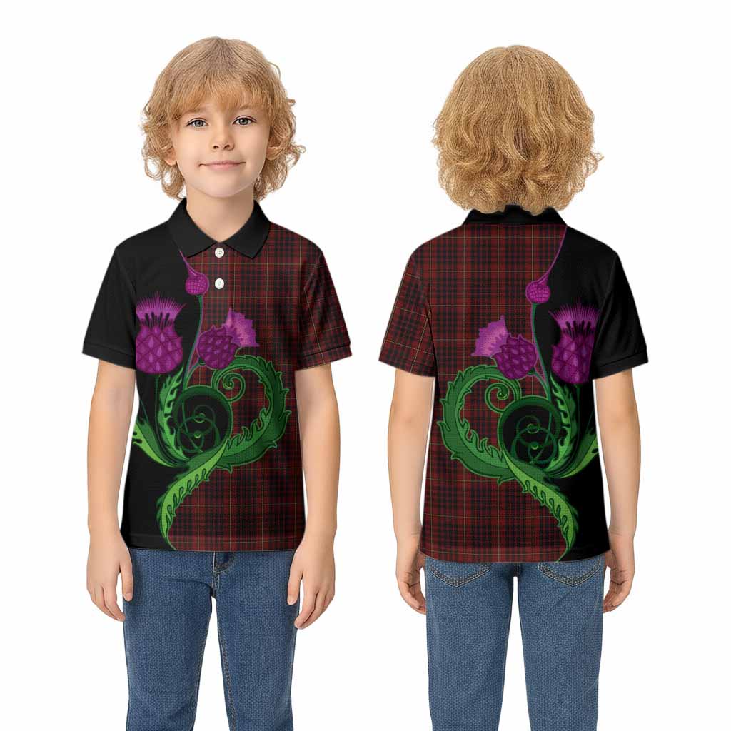 MacIan (McIan) Tartan Kid Polo Shirt Traditional Scottish Thistle