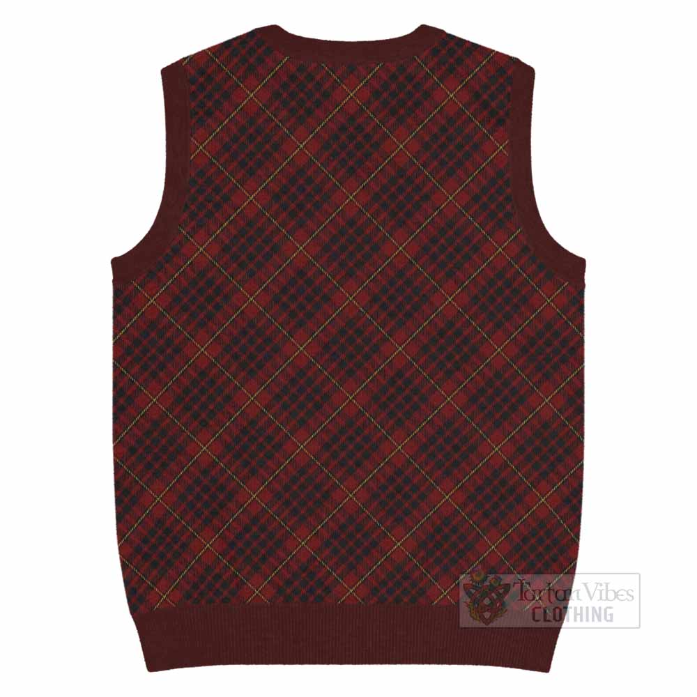 MacIan (McIan) Tartan  Knitted V-Neck Vest Cross Style