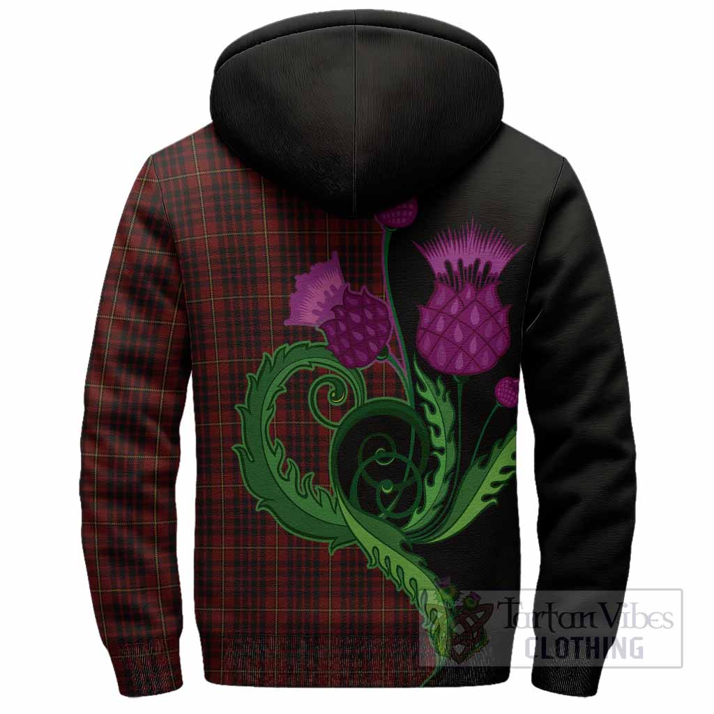 MacIan (McIan) Tartan Sherpa Hoodie Traditional Scottish Thistle