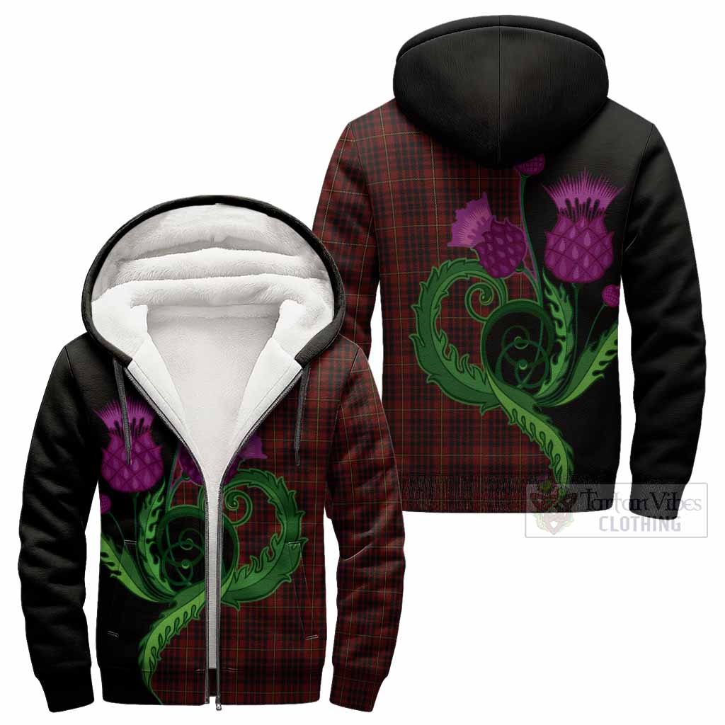 MacIan (McIan) Tartan Sherpa Hoodie Traditional Scottish Thistle