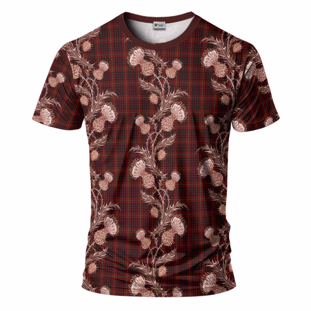 MacIan (McIan) Tartan T-Shirt Seamless Scottish Thistle Flowers