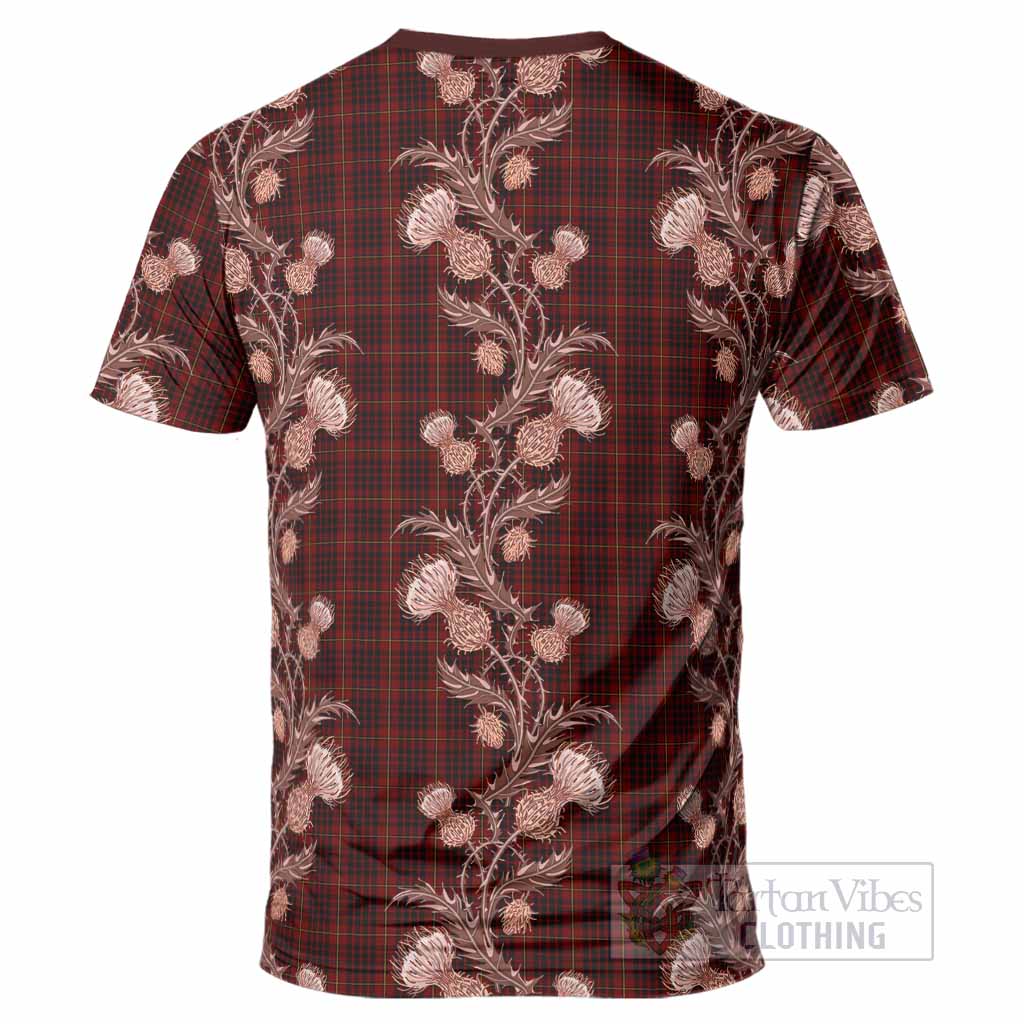 MacIan (McIan) Tartan T-Shirt Seamless Scottish Thistle Flowers