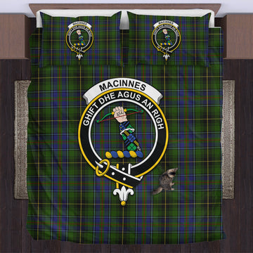 MacInnes (McInnes) Tartan Bedding Set with Family Crest