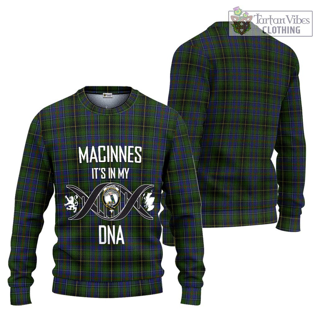 MacInnes (McInnes) Tartan Knitted Sweater with Family Crest DNA In Me Style Unisex - Tartanvibesclothing Shop