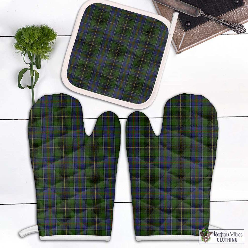 MacInnes (McInnes) Tartan Combo Oven Mitt & Pot-Holder Combo 1 Oven Mitt & 1 Pot-Holder White - Tartan Vibes Clothing