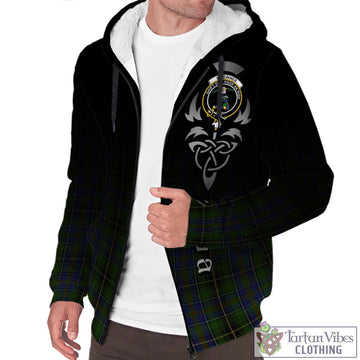 MacInnes (McInnes) Tartan Sherpa Hoodie Featuring Alba Gu Brath Family Crest Celtic Inspired