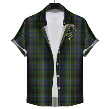 MacInnes (McInnes) Tartan Hawaiian Shirt with Family Crest
