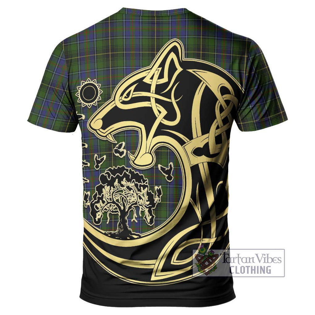 MacInnes (McInnes) Tartan T-Shirt with Family Crest Celtic Wolf Style - Tartan Vibes Clothing