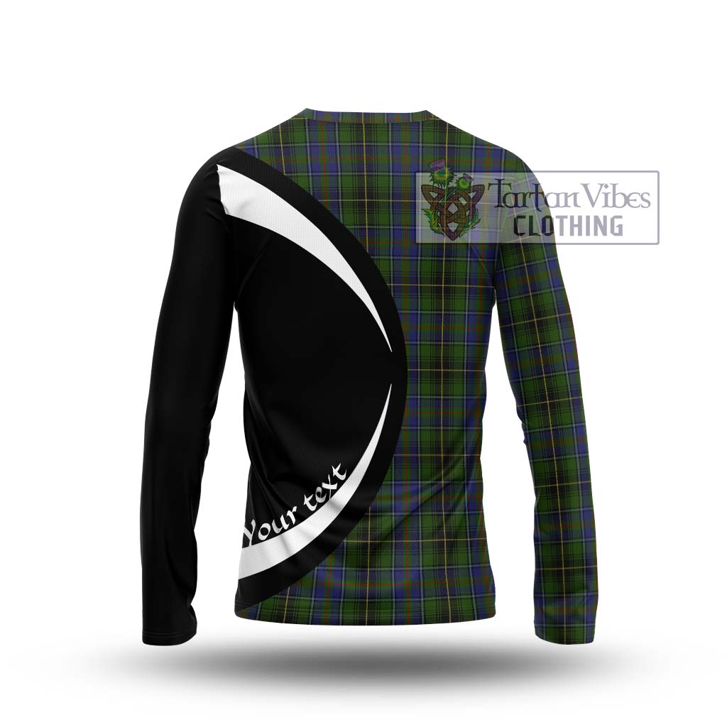 MacInnes (McInnes) Tartan Long Sleeve T-Shirt with Family Crest Circle Style - Tartan Vibes Clothing