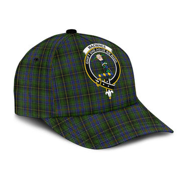 MacInnes Tartan Classic Cap with Family Crest