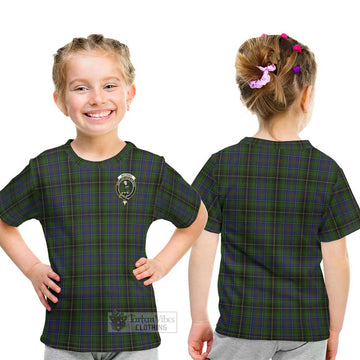 MacInnes (McInnes) Tartan Kid T-Shirt with Family Crest - Tartanvibesclothing Shop