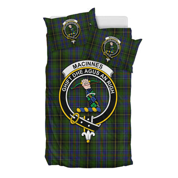 MacInnes (McInnes) Tartan Bedding Set with Family Crest
