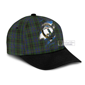 MacInnes Tartan Classic Cap with Family Crest In Me Style
