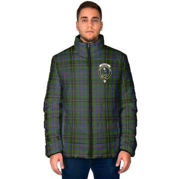 MacInnes (McInnes) Tartan Padded Jacket with Family Crest