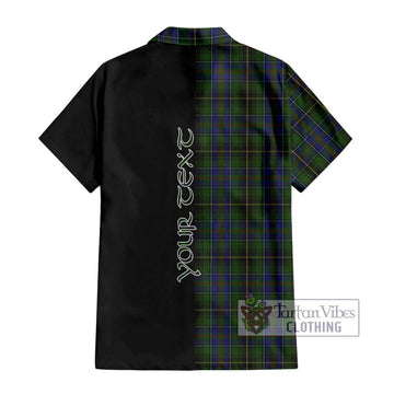 MacInnes (McInnes) Tartan Hawaiian Shirt with Family Crest and Half Of Me Style