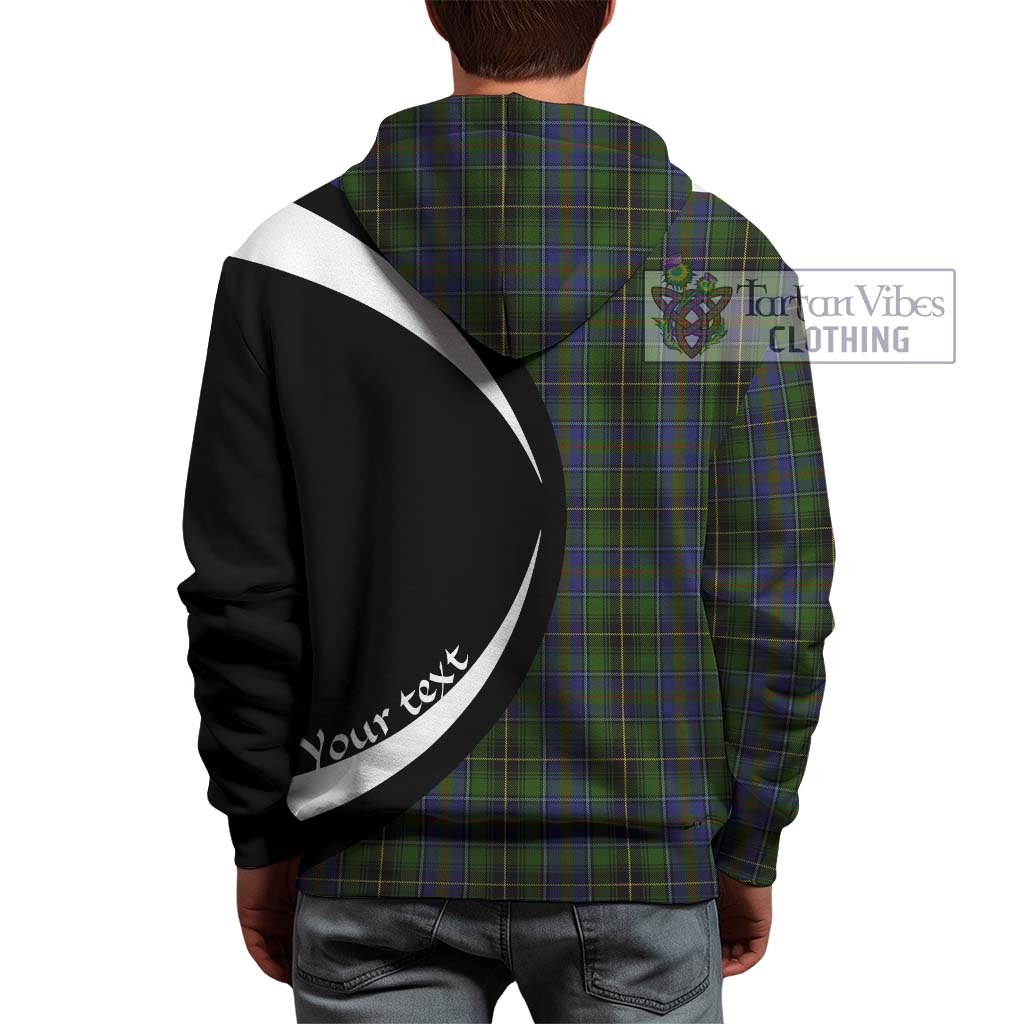 Tartan Vibes Clothing MacInnes Tartan Hoodie with Family Crest Circle Style