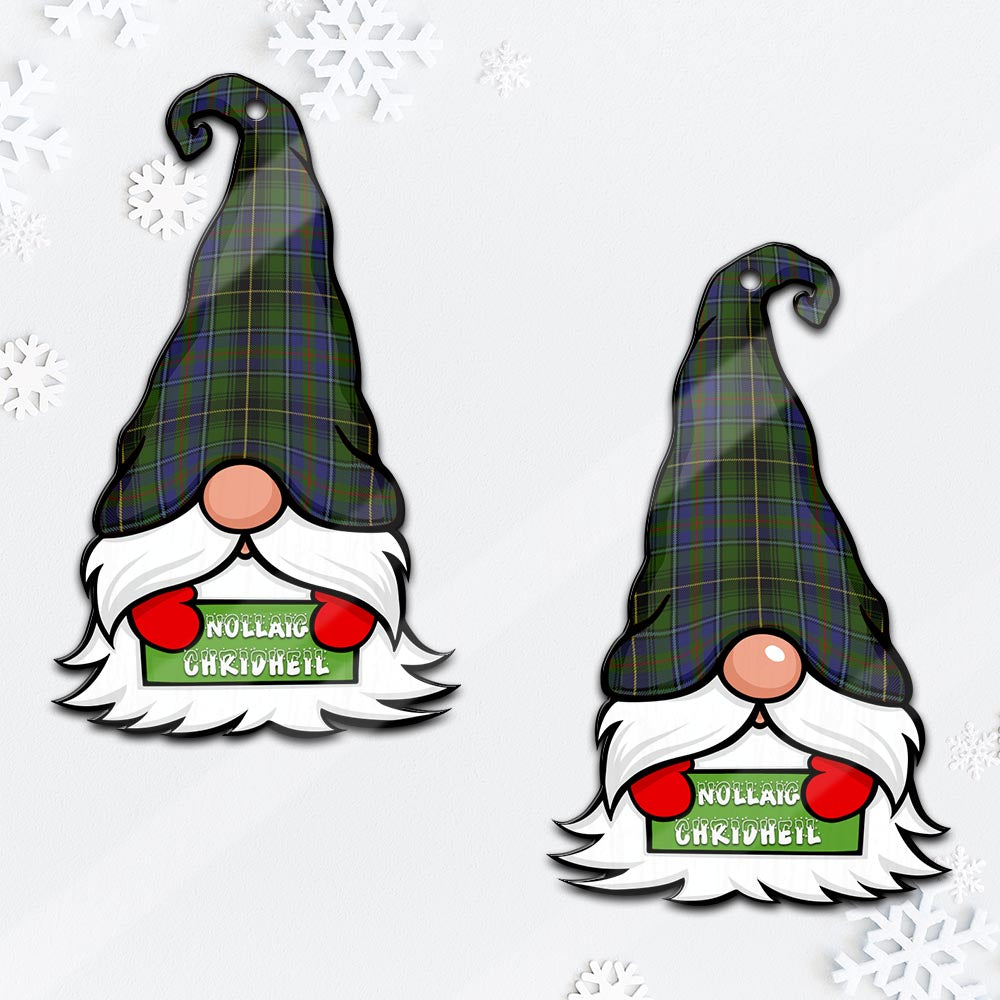 MacInnes (McInnes) Gnome Christmas Ornament with His Tartan Christmas Hat - Tartan Vibes Clothing