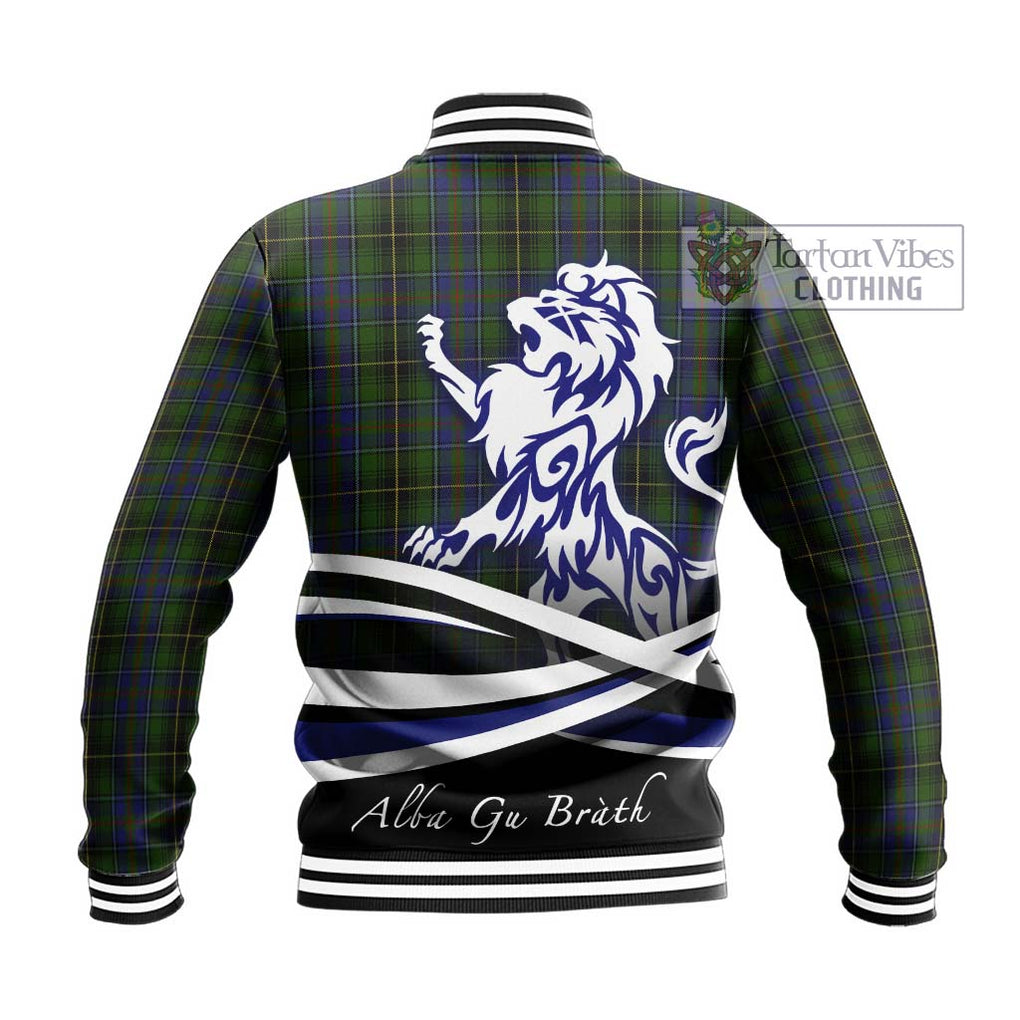 MacInnes (McInnes) Tartan Baseball Jacket with Alba Gu Brath Regal Lion Emblem - Tartan Vibes Clothing