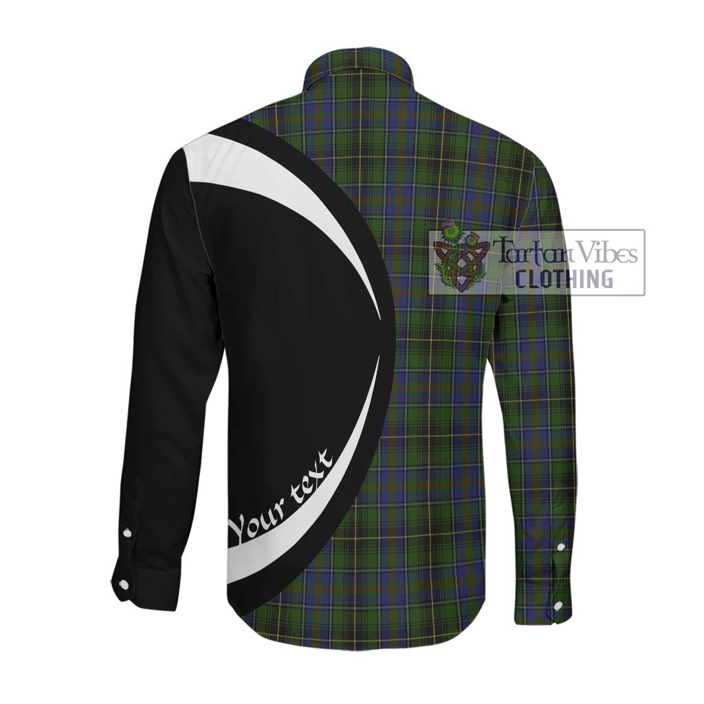 MacInnes (McInnes) Tartan Long Sleeve Button Up with Family Crest Circle Style Men's Shirt - Tartan Vibes Clothing