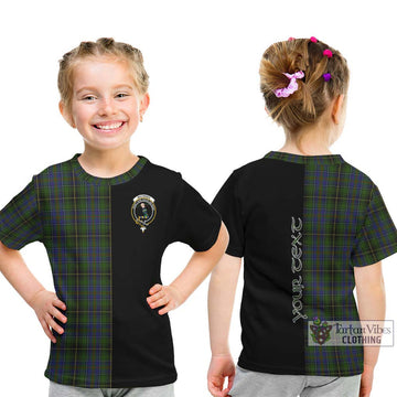 MacInnes (McInnes) Tartan Kid T-Shirt with Family Crest and Half Of Me Style - Tartanvibesclothing Shop