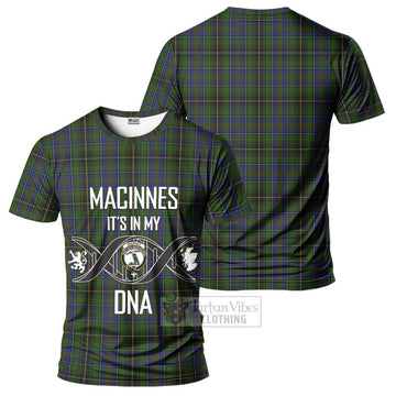 MacInnes (McInnes) Tartan T-Shirt with Family Crest DNA In Me Style