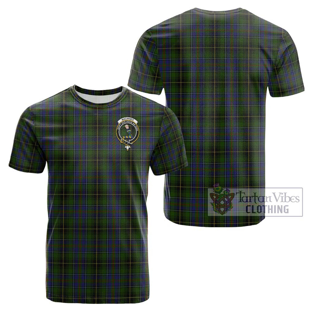 MacInnes (McInnes) Tartan Cotton T-Shirt with Family Crest Kid's Shirt - Tartanvibesclothing Shop