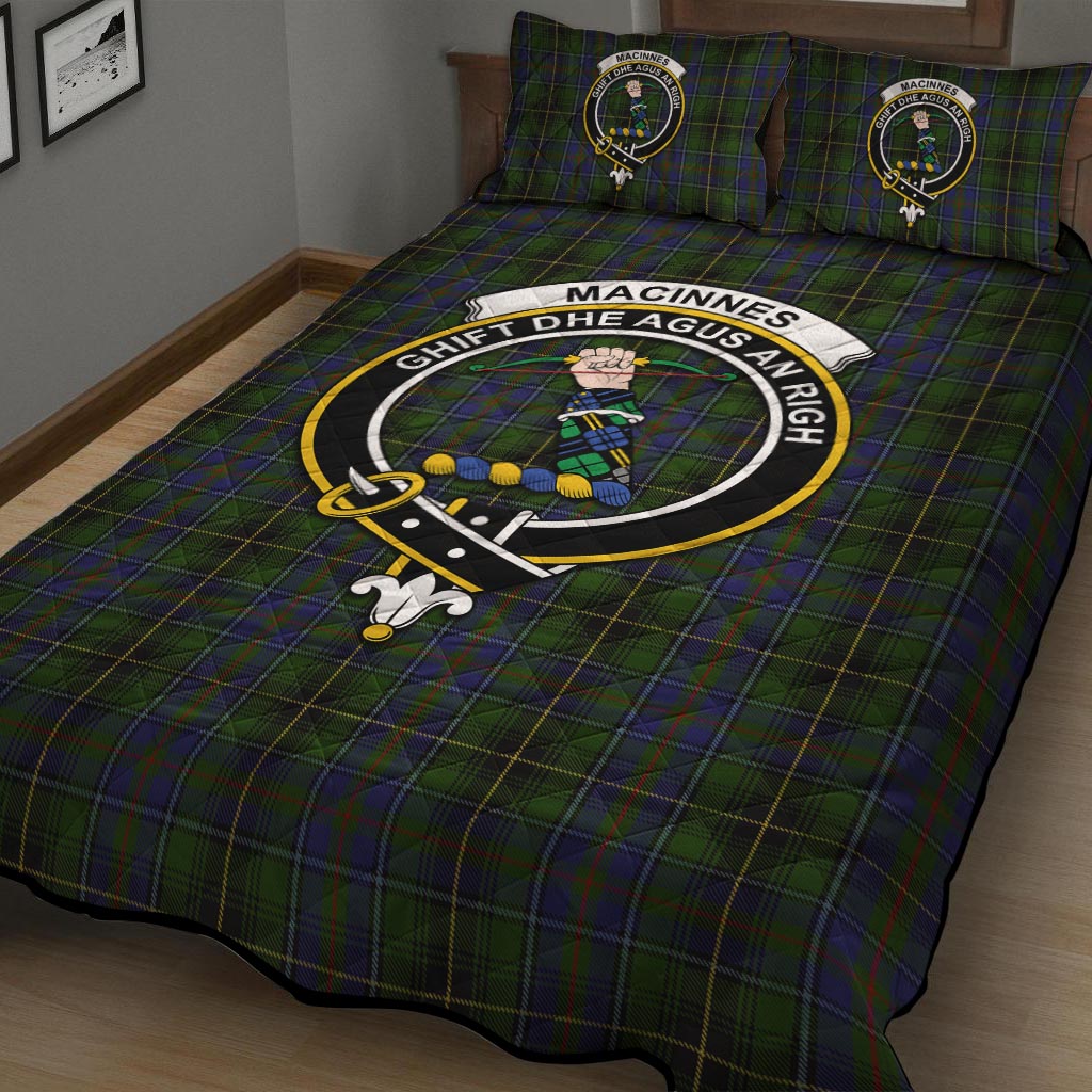 MacInnes (McInnes) Tartan Quilt Bed Set with Family Crest - Tartan Vibes Clothing