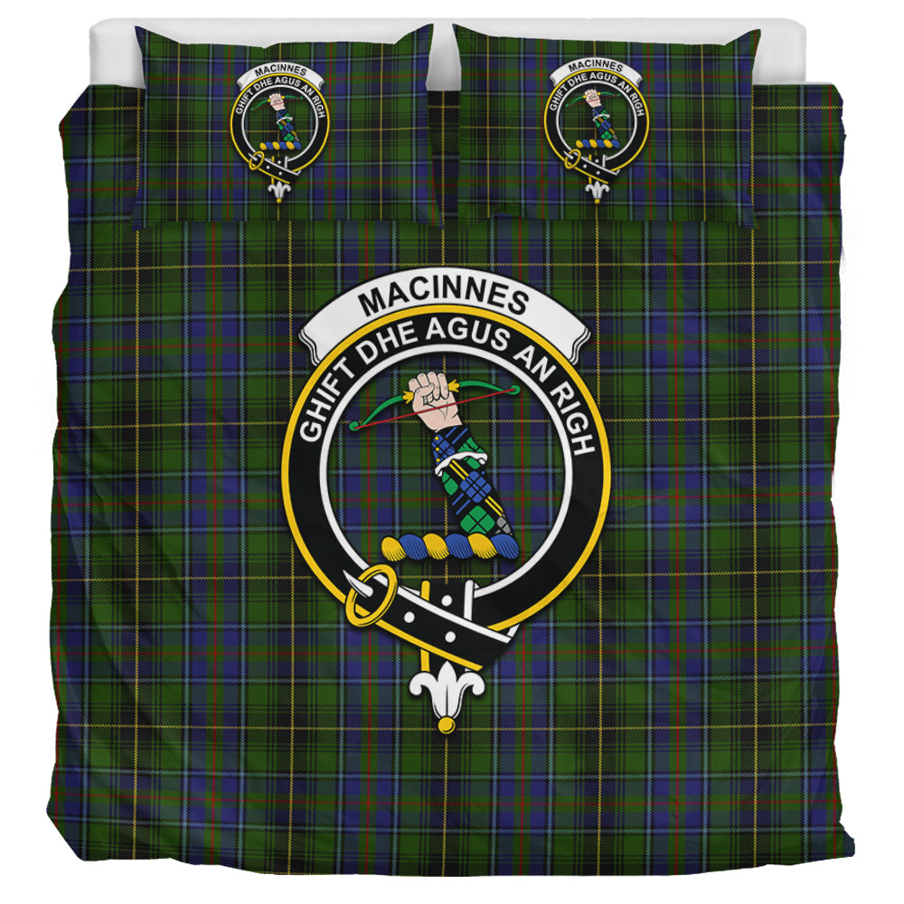 MacInnes (McInnes) Tartan Bedding Set with Family Crest UK Bedding Set UK Super King 104*94 inch - Tartan Vibes Clothing