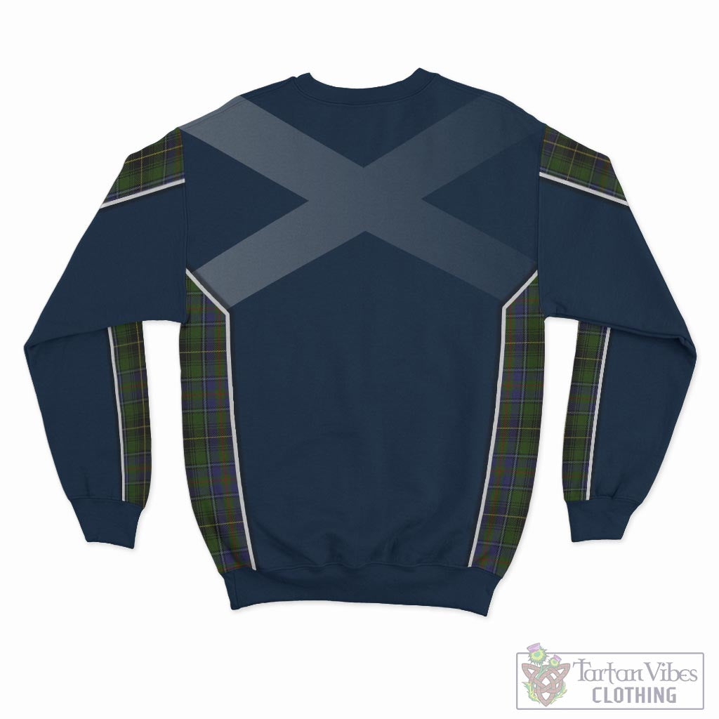 Tartan Vibes Clothing MacInnes Tartan Sweater with Family Crest and Lion Rampant Vibes Sport Style