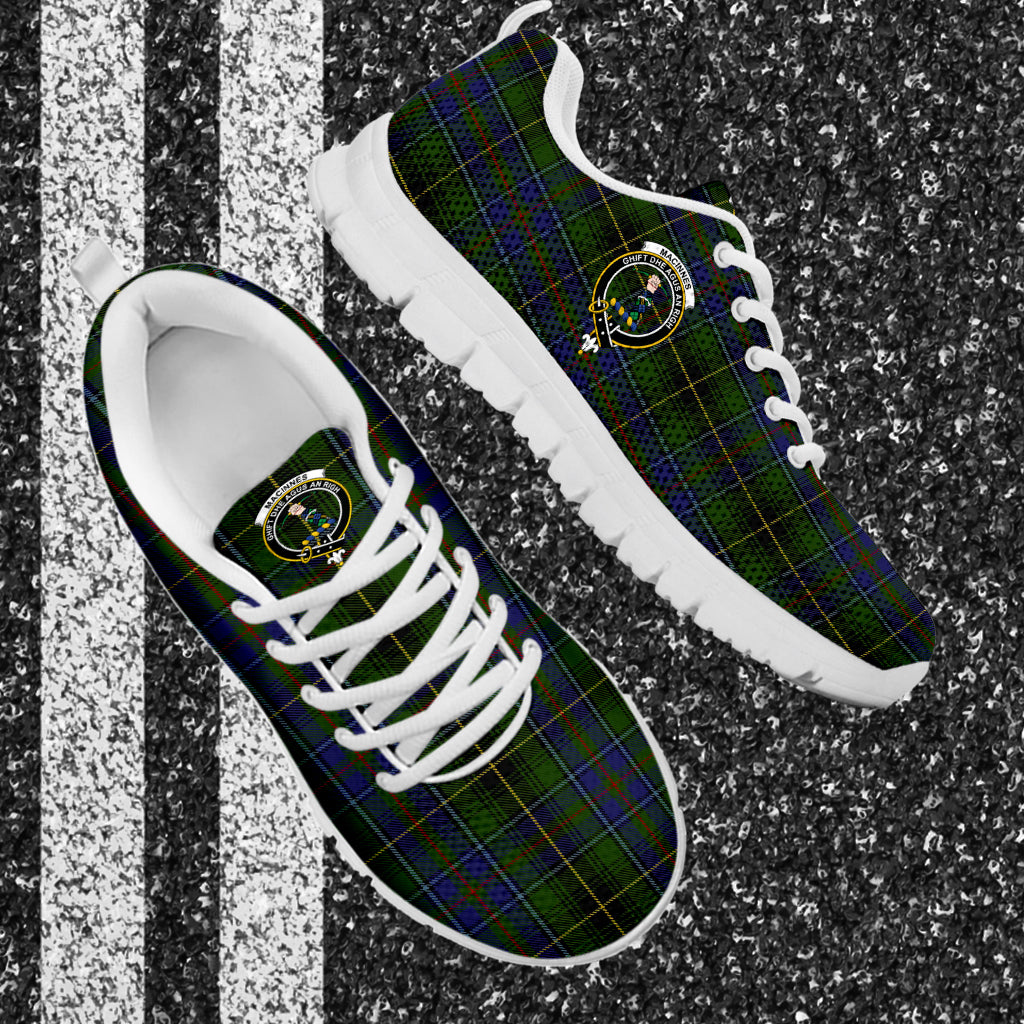 MacInnes (McInnes) Tartan Sneakers with Family Crest - Tartan Vibes Clothing