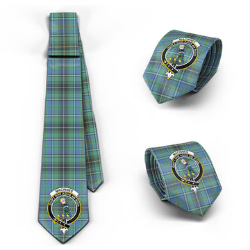 MacInnes Ancient Tartan Classic Necktie with Family Crest