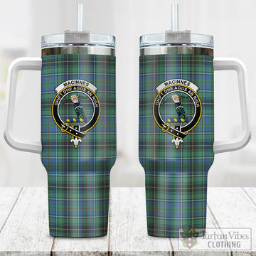 MacInnes Ancient Tartan and Family Crest Tumbler with Handle