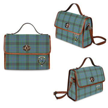 macinnes-ancient-tartan-leather-strap-waterproof-canvas-bag-with-family-crest