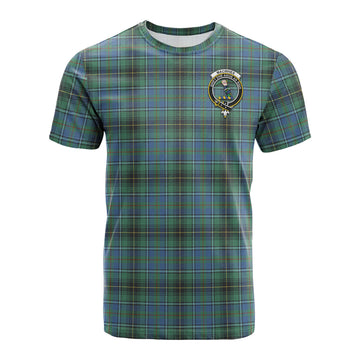 MacInnes Ancient Tartan T-Shirt with Family Crest