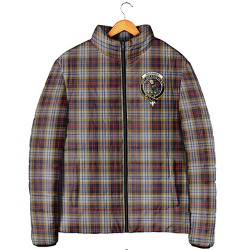 MacInnes Ancient Hunting Tartan Padded Jacket with Family Crest
