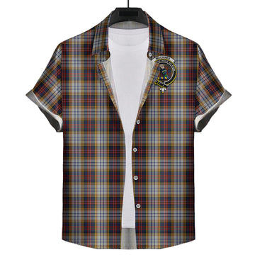 macinnes-ancient-hunting-tartan-short-sleeve-button-down-shirt-with-family-crest