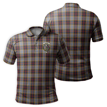 MacInnes Ancient Hunting Tartan Men's Polo Shirt with Family Crest