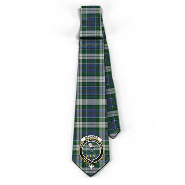 MacInnes Dress Tartan Classic Necktie with Family Crest