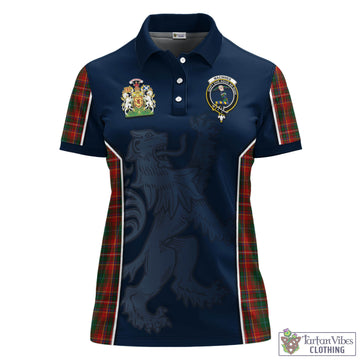 MacInnes Hastie Tartan Women's Polo Shirt with Family Crest and Lion Rampant Vibes Sport Style