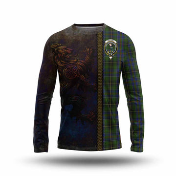 MacInnes (McInnes) Tartan Family Crest Long Sleeve T-Shirt Alba Gu Brath Be Brave Lion Ancient Style