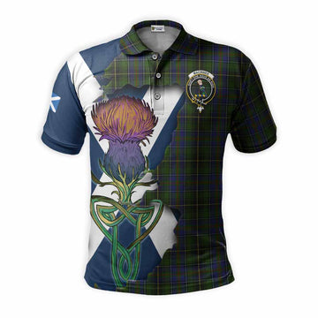MacInnes (McInnes) Tartan Family Crest Polo Shirt Scottish Thistle Celtic Inspired