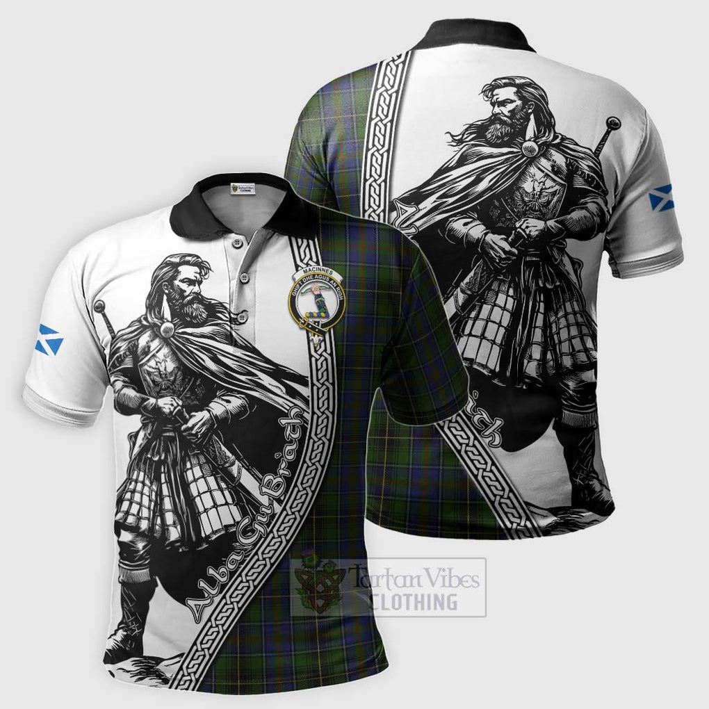 MacInnes (McInnes) Tartan Clan Crest Polo Shirt with Highlander Warrior Celtic Style Kid - Tartan Vibes Clothing