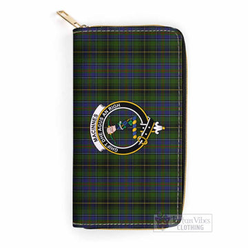 MacInnes (McInnes) Tartan Women's Leather Wallet with Family Crest