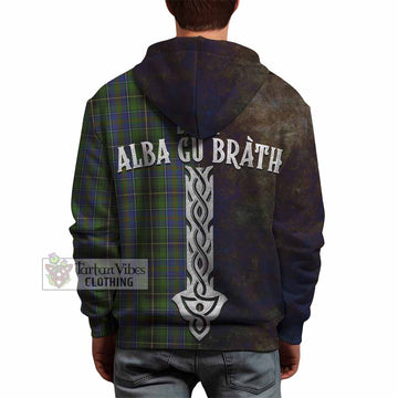 MacInnes (McInnes) Tartan Family Crest Hoodie Alba Gu Brath Be Brave Lion Ancient Style