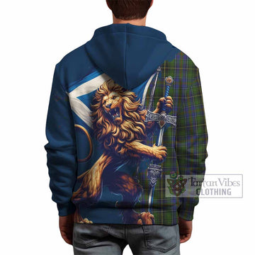 MacIntosh (McIntosh) Tartan Family Crest Hoodie with Scottish Majestic Lion - Tartan Vibes Clothing